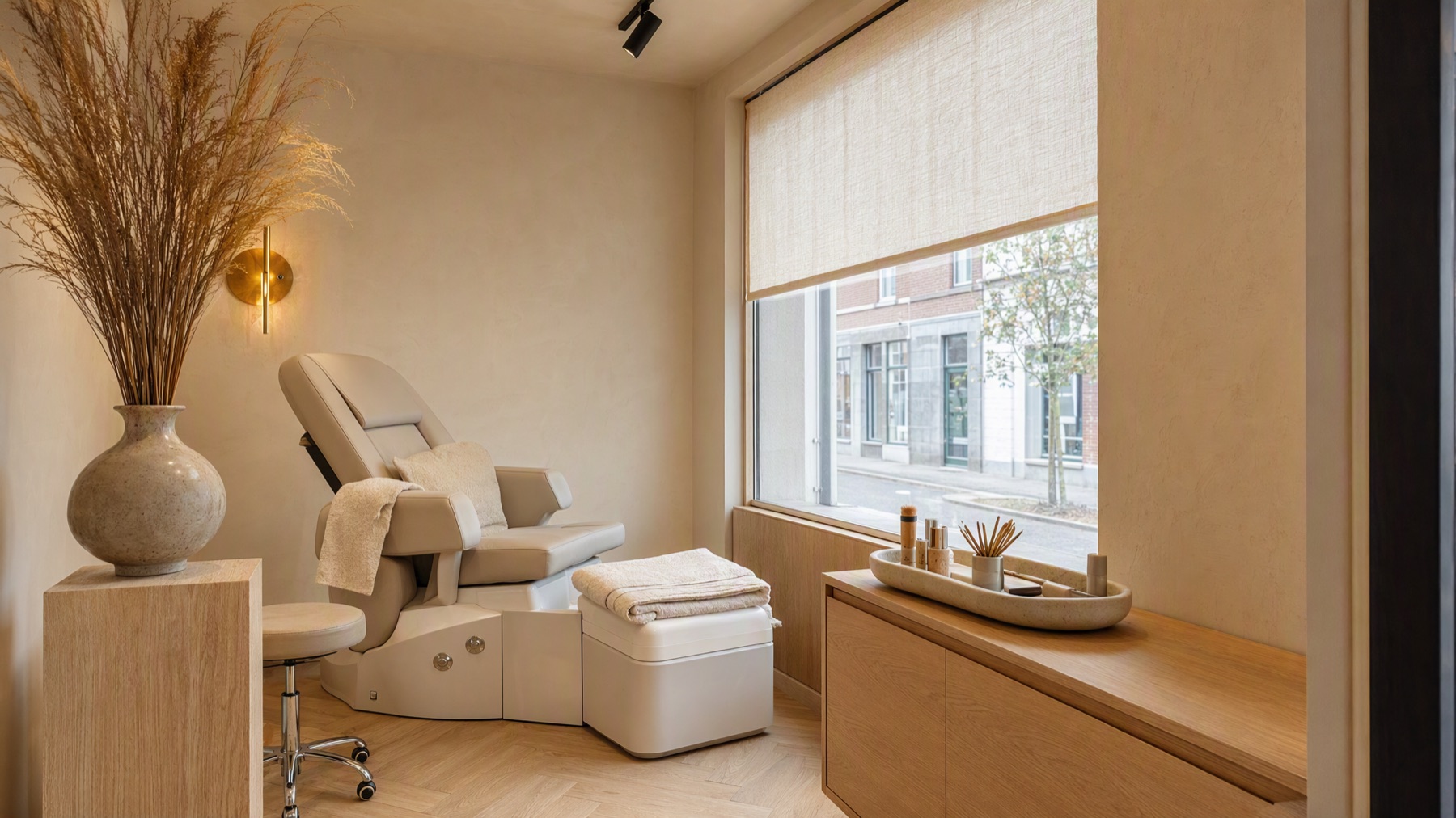 Behandelplek voor pedicure bij YR Beauty Clinic in Purmerend