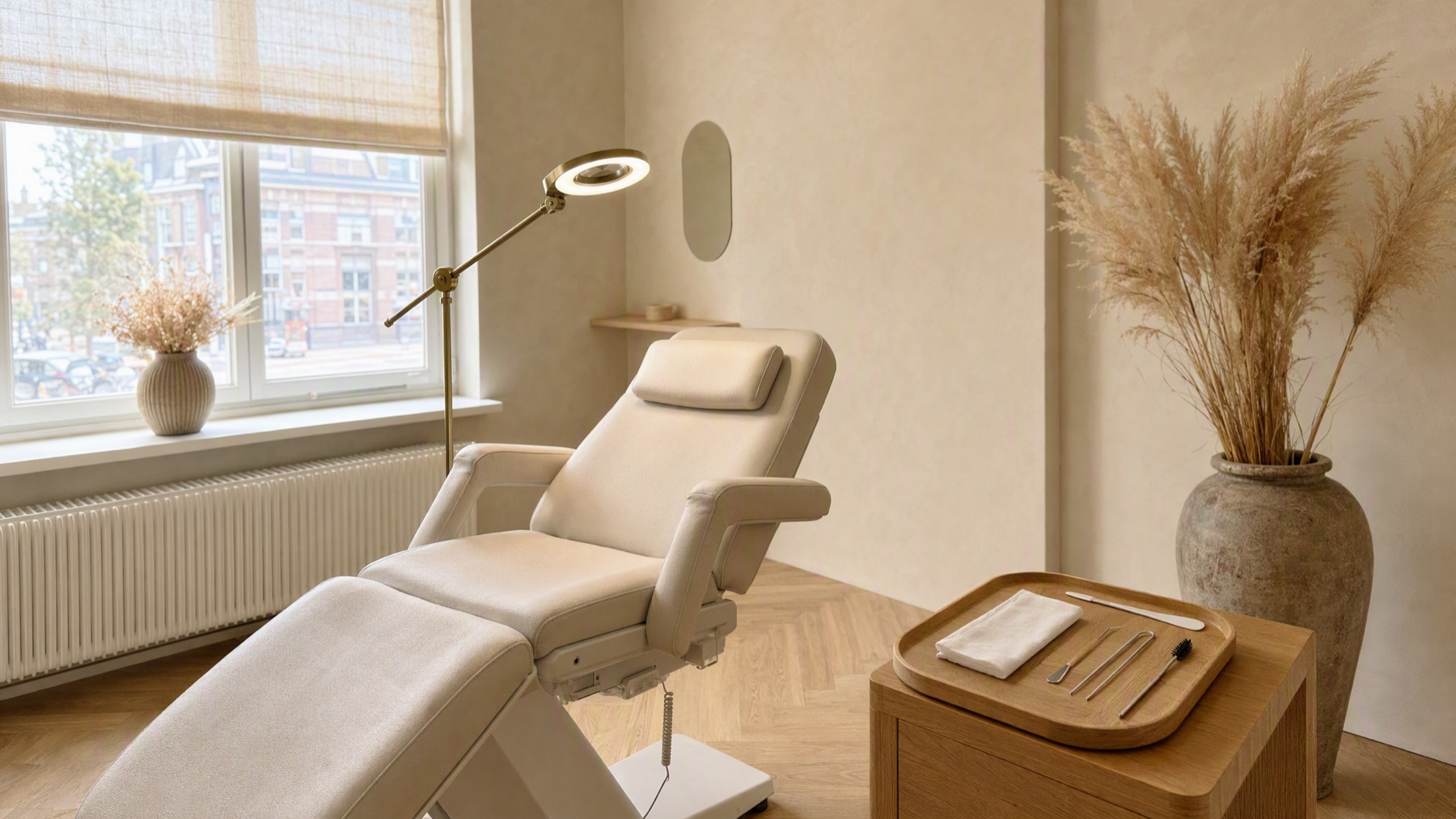 Behandelplek voor wenkbrauwen bij YR Beauty Clinic in Purmerend